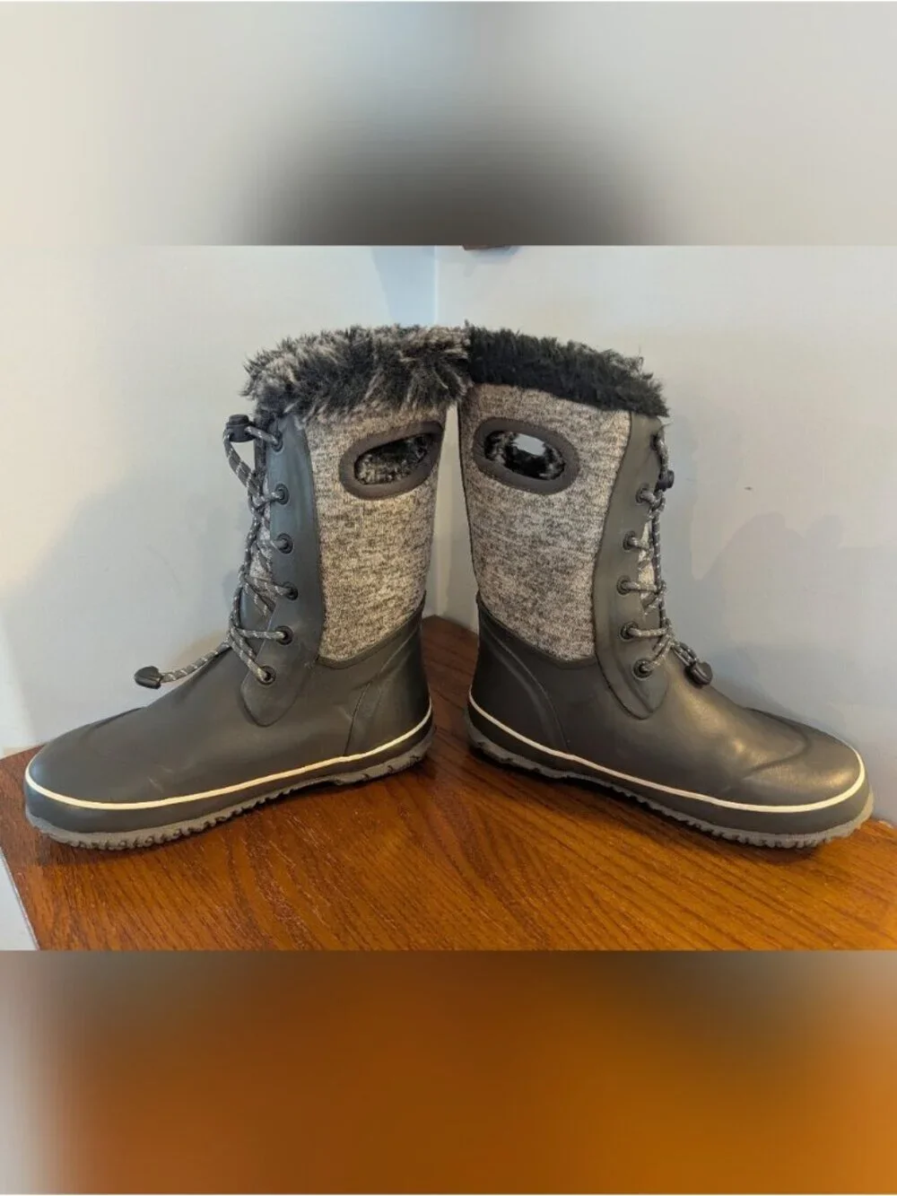 Bogs –Arcata Knit Kids Winter Boots Gray   Multi Waterproof -40 C  Unisex Size 5